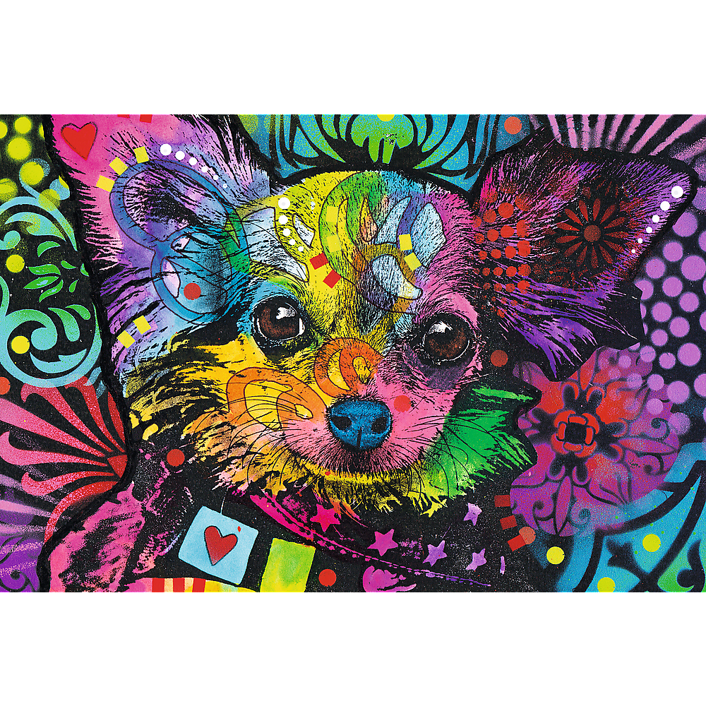 Wood Craft 501 Piece Wooden Puzzle - Colorful Puppy