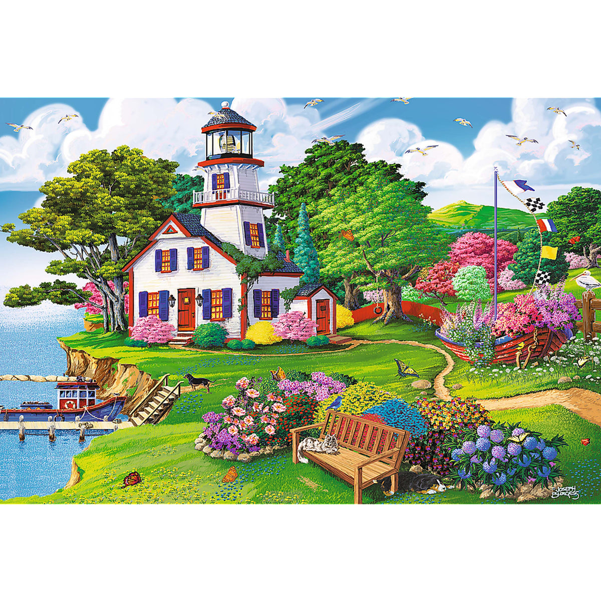 Wood Craft 501 Piece Wooden Puzzle - Summer Haven