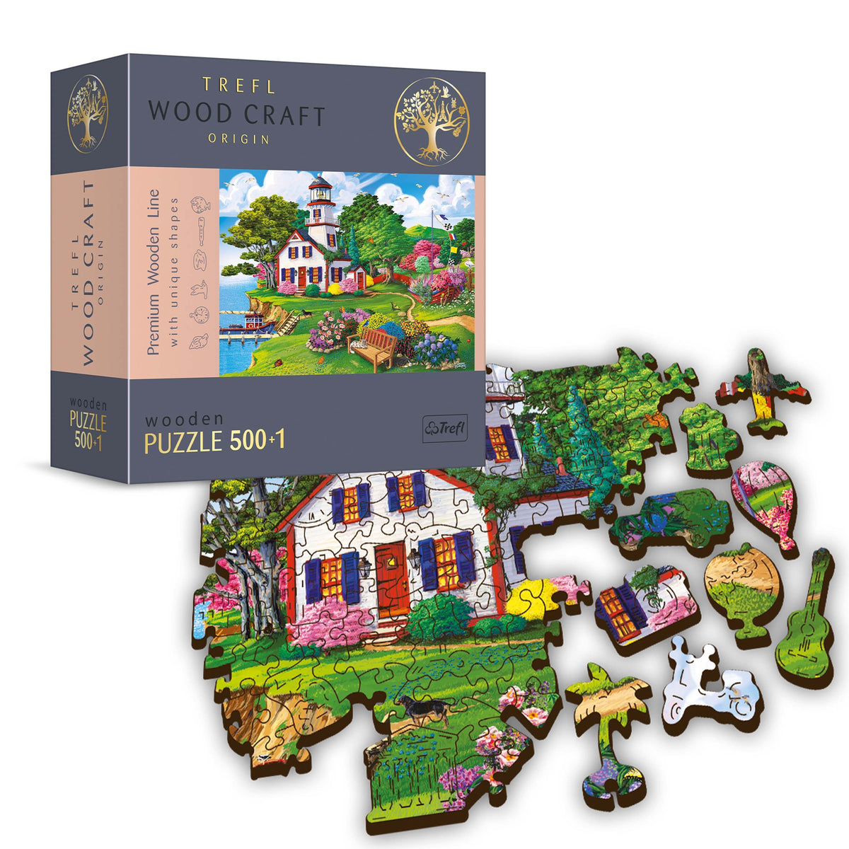 Wood Craft 501 Piece Wooden Puzzle - Summer Haven
