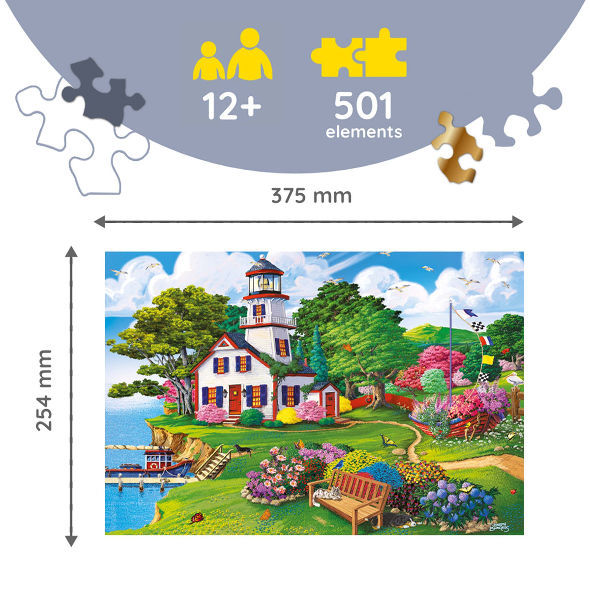 Wood Craft 501 Piece Wooden Puzzle - Summer Haven