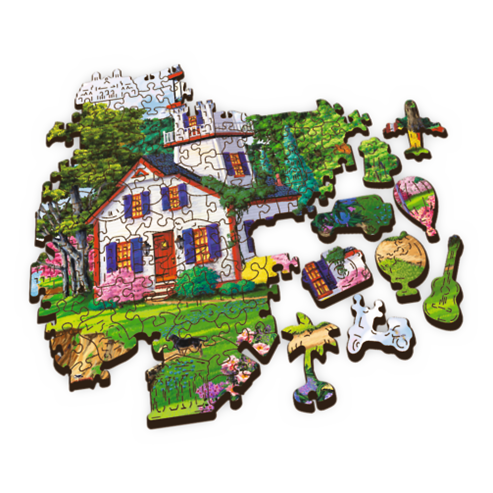 Wood Craft 501 Piece Wooden Puzzle - Summer Haven