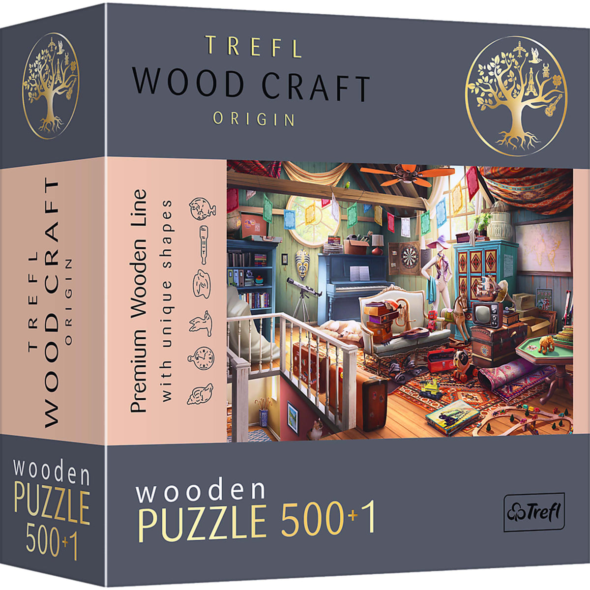 Wood Craft 501 Piece Wooden Puzzle - Treasures In The Attic
