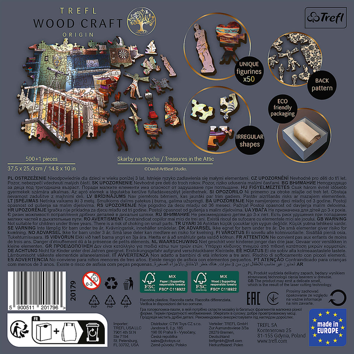 Wood Craft 501 Piece Wooden Puzzle - Treasures In The Attic