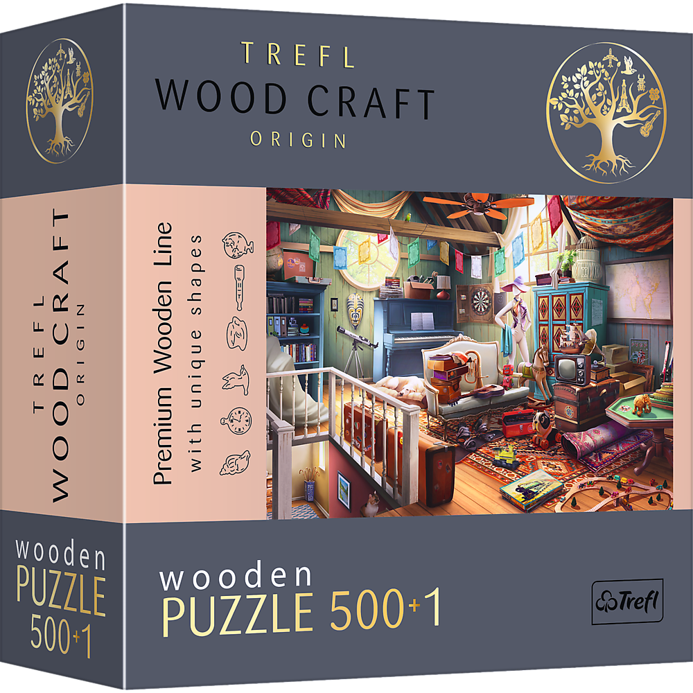 Wood Craft 501 Piece Wooden Puzzle - Treasures In The Attic