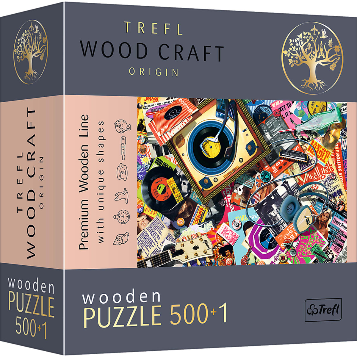 Wood Craft 501 Piece Wooden Puzzle - In The World Of Music