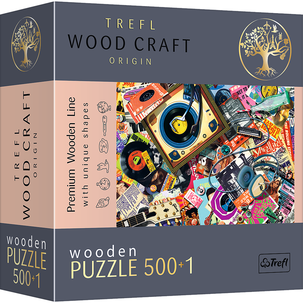 Wood Craft 501 Piece Wooden Puzzle - In The World Of Music