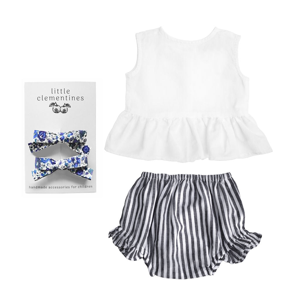 Louelle Liberty Bow Gift Set, Harbor Island Stripe