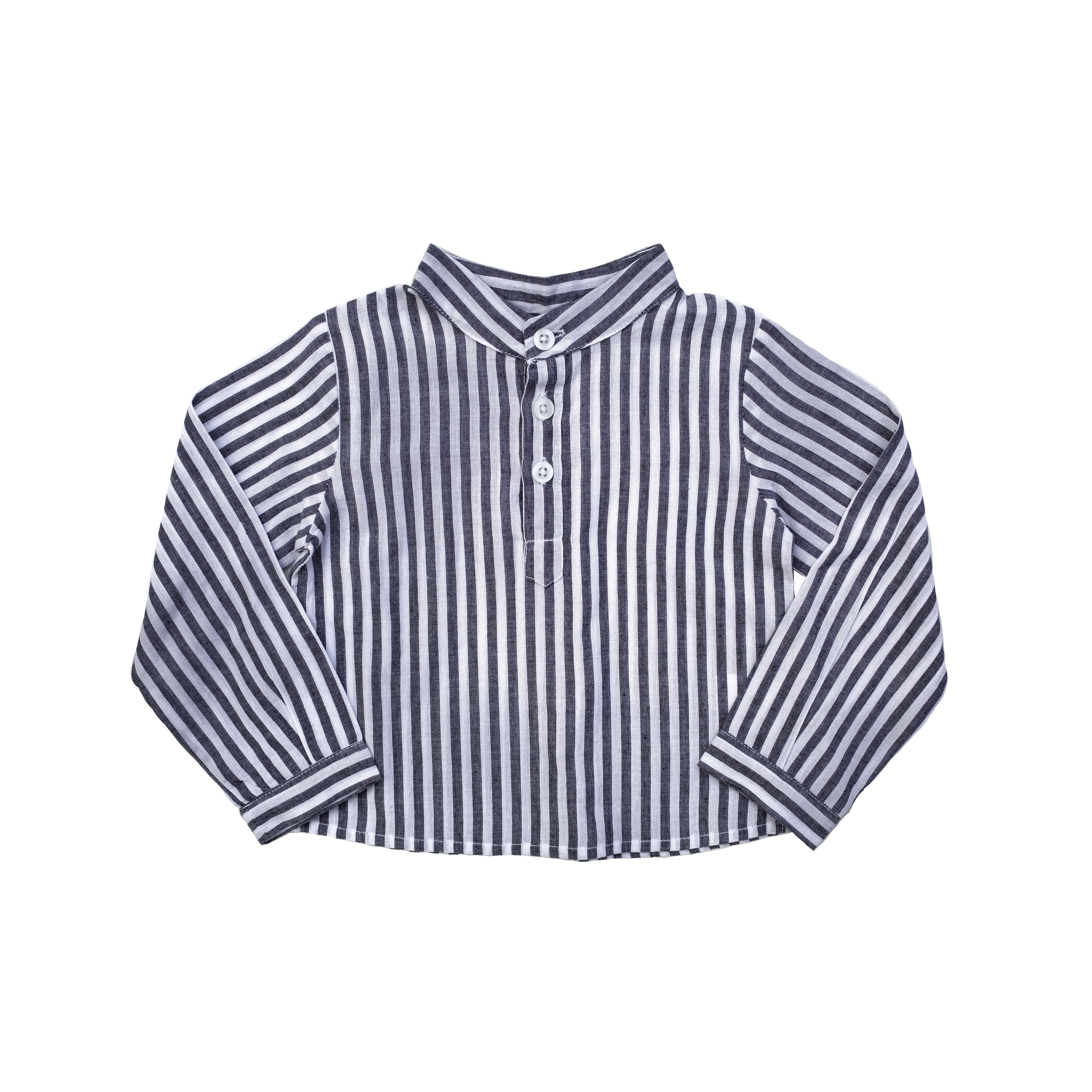 Boys French Collar Shirt | Harbor Island Stripe