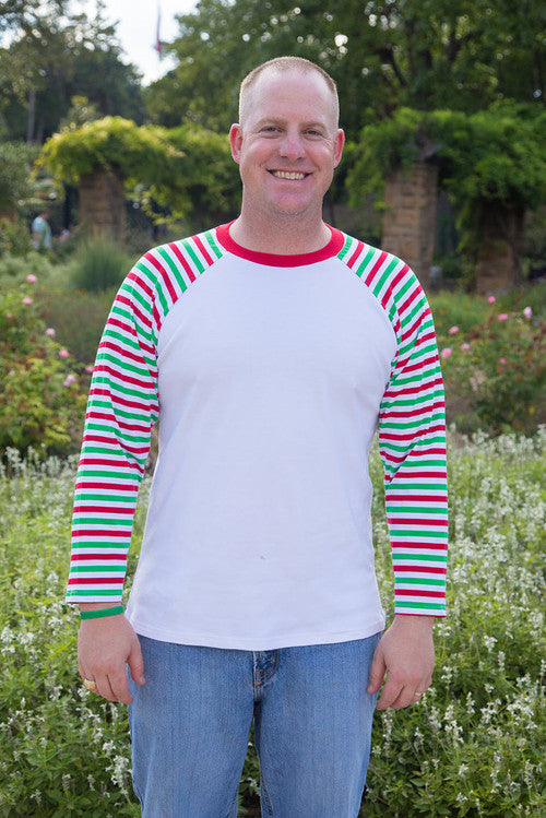 Adult Unisex  Long Sleeve Raglan Shirt
