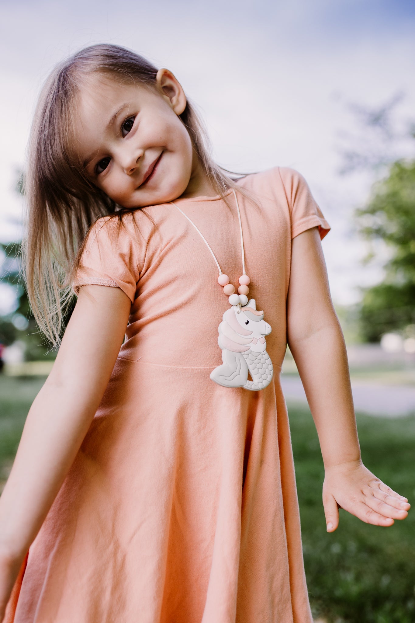 Mermicorn Sensory Chew Necklace | Kid's Sensory Chew Jewelry For Fidgety Hands