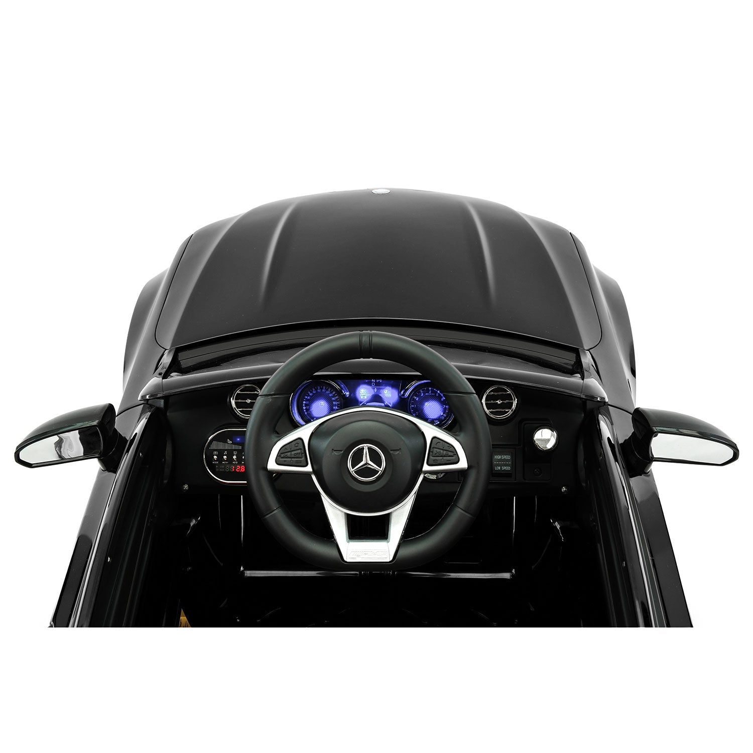 Mercedes C63s 12v Kids Ride-on Car With R/c Parental Remote | Black