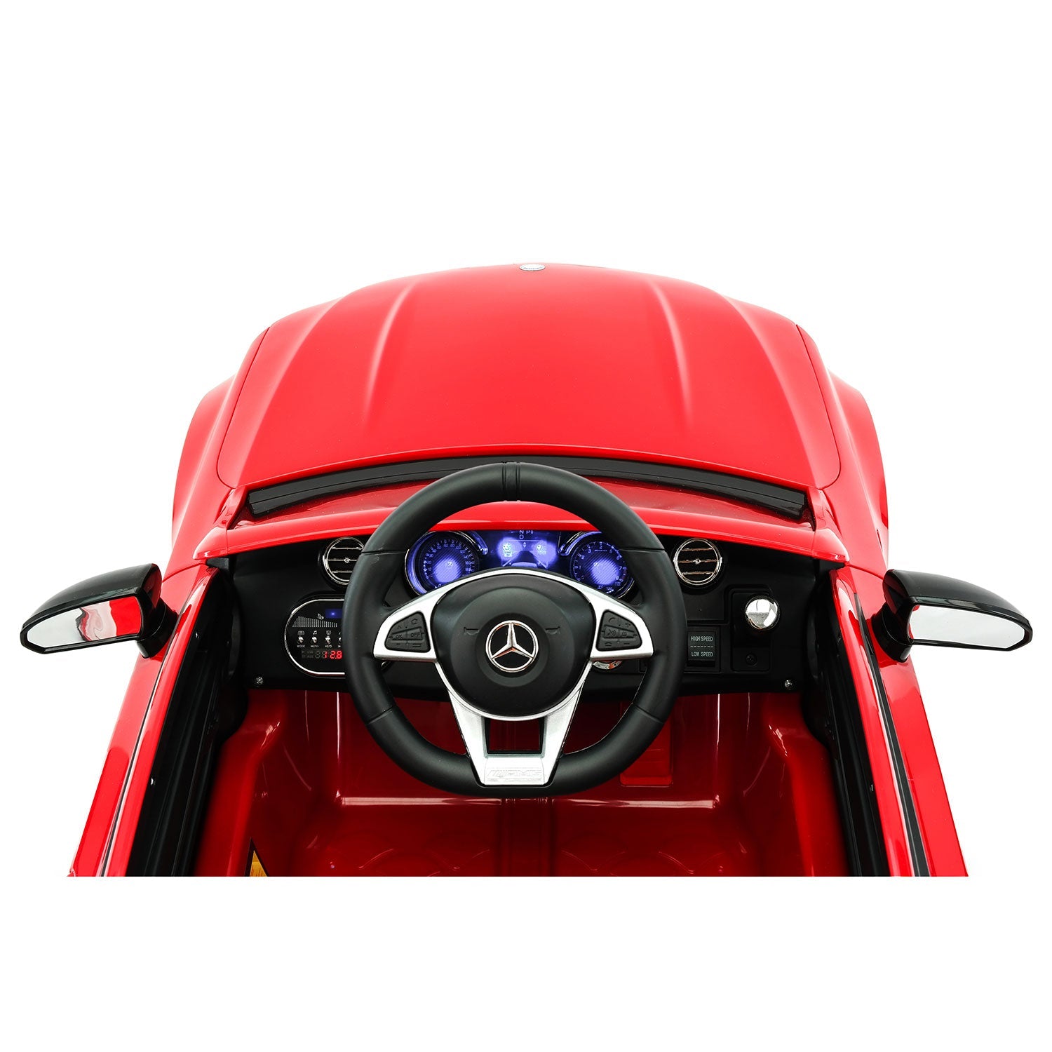 Mercedes C63s 12v Kids Ride-on Car With R/c Parental Remote | Red