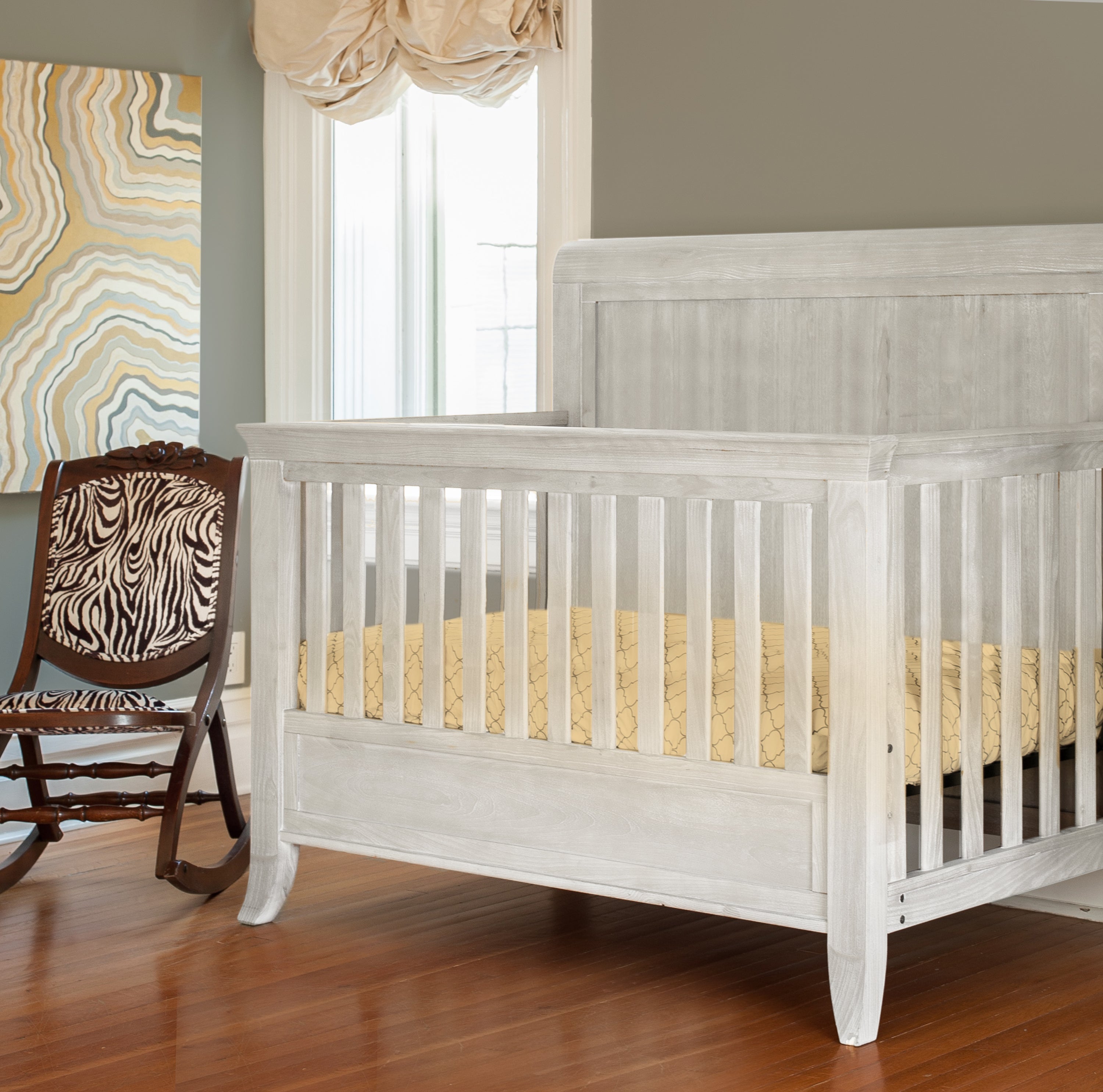 Cameo Sleigh 4-in-1 Convertible Crib
