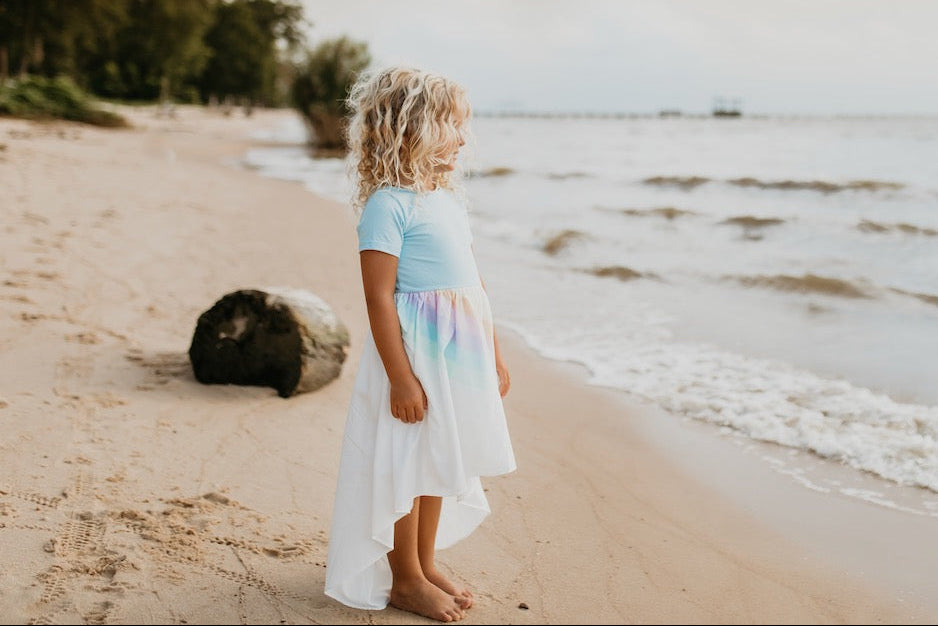 Pastel Blue Rainbow Dress
