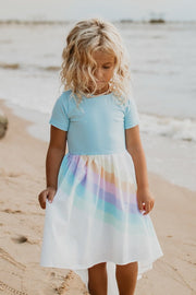 Pastel Blue Rainbow Dress