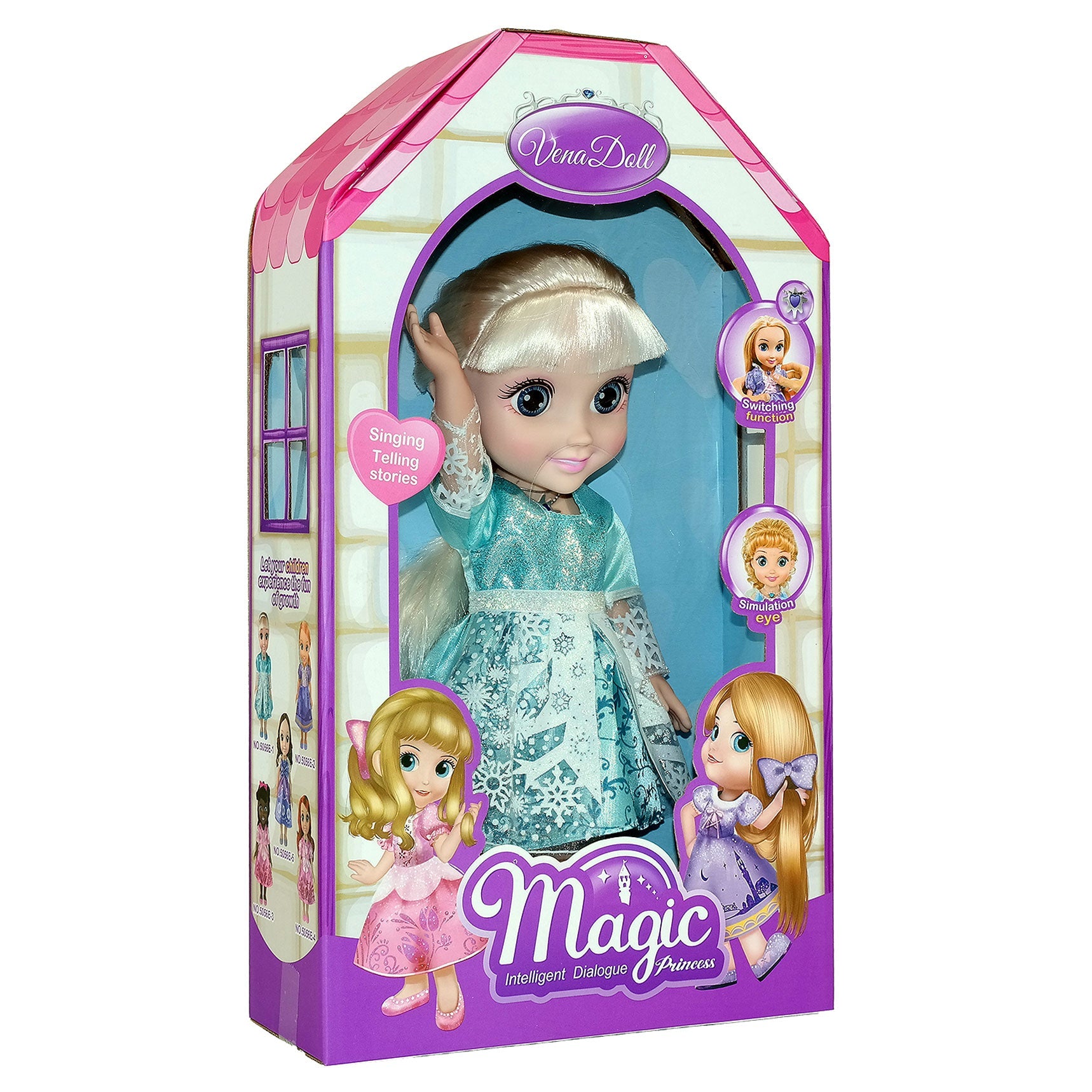 Magic Princess Talking Interactive Play Doll With Carrying Case And Accessories  | Blond Hair