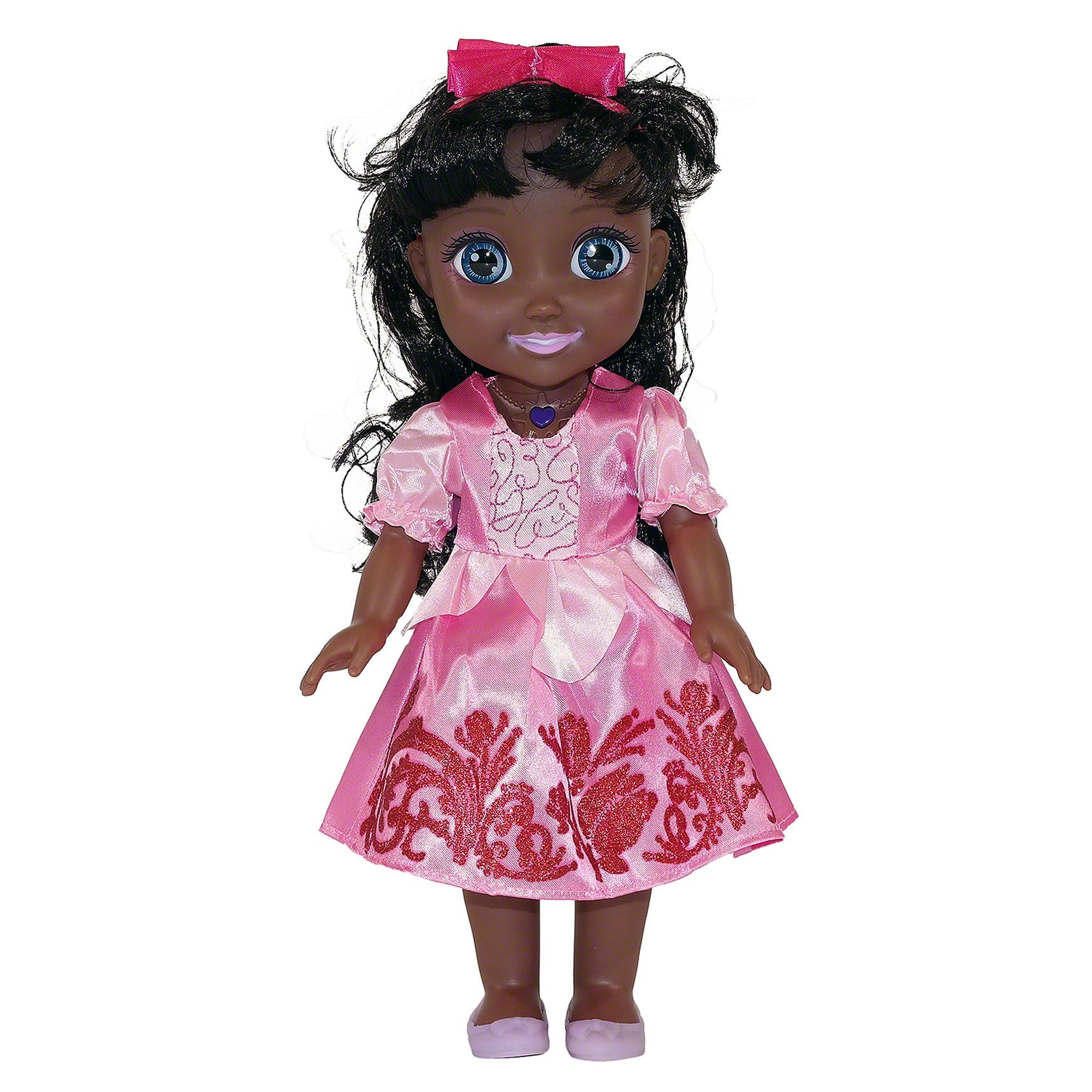 Magic Princess Talking Interactive Play Doll With Carrying Case And Accessories  | Black Hair