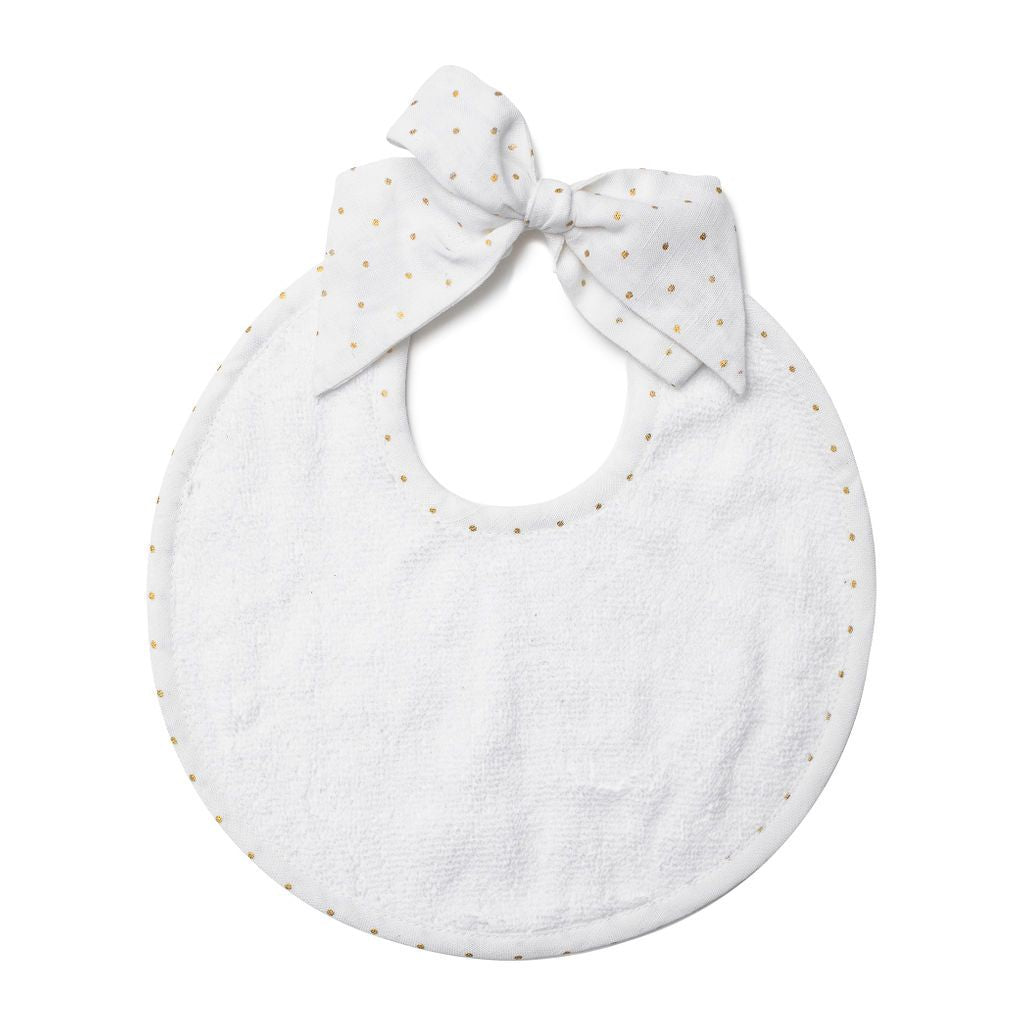 Newborn Bib | Gold Spot