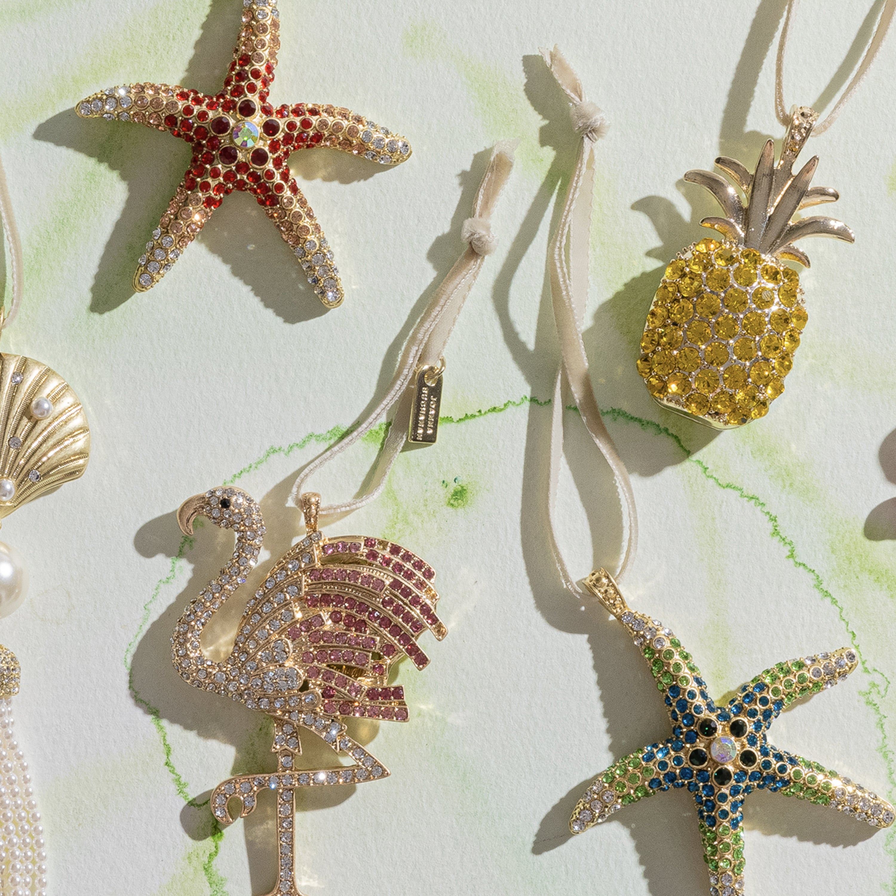 Starfish Hanging Ornament, Coral