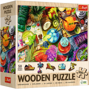 Wood Colorful Cocktails 500+1 Wooden Puzzle