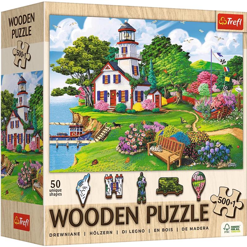 Wood Summer Haven 500 +1 Wooden Puzzle