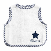 Monogrammed Apron Bib | Harbor Island Stripe