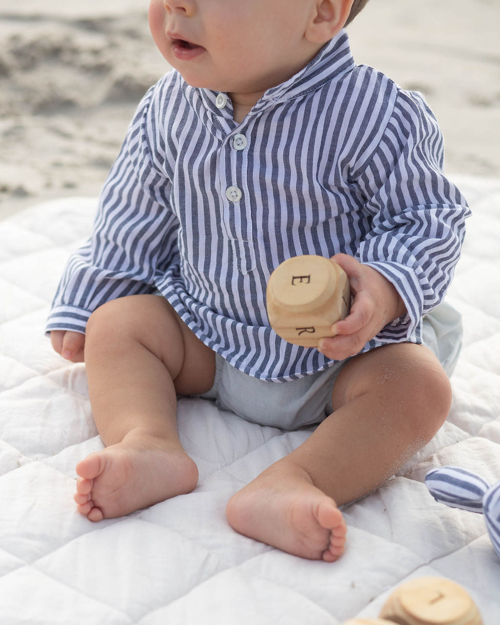 Boys French Collar Shirt | Harbor Island Stripe