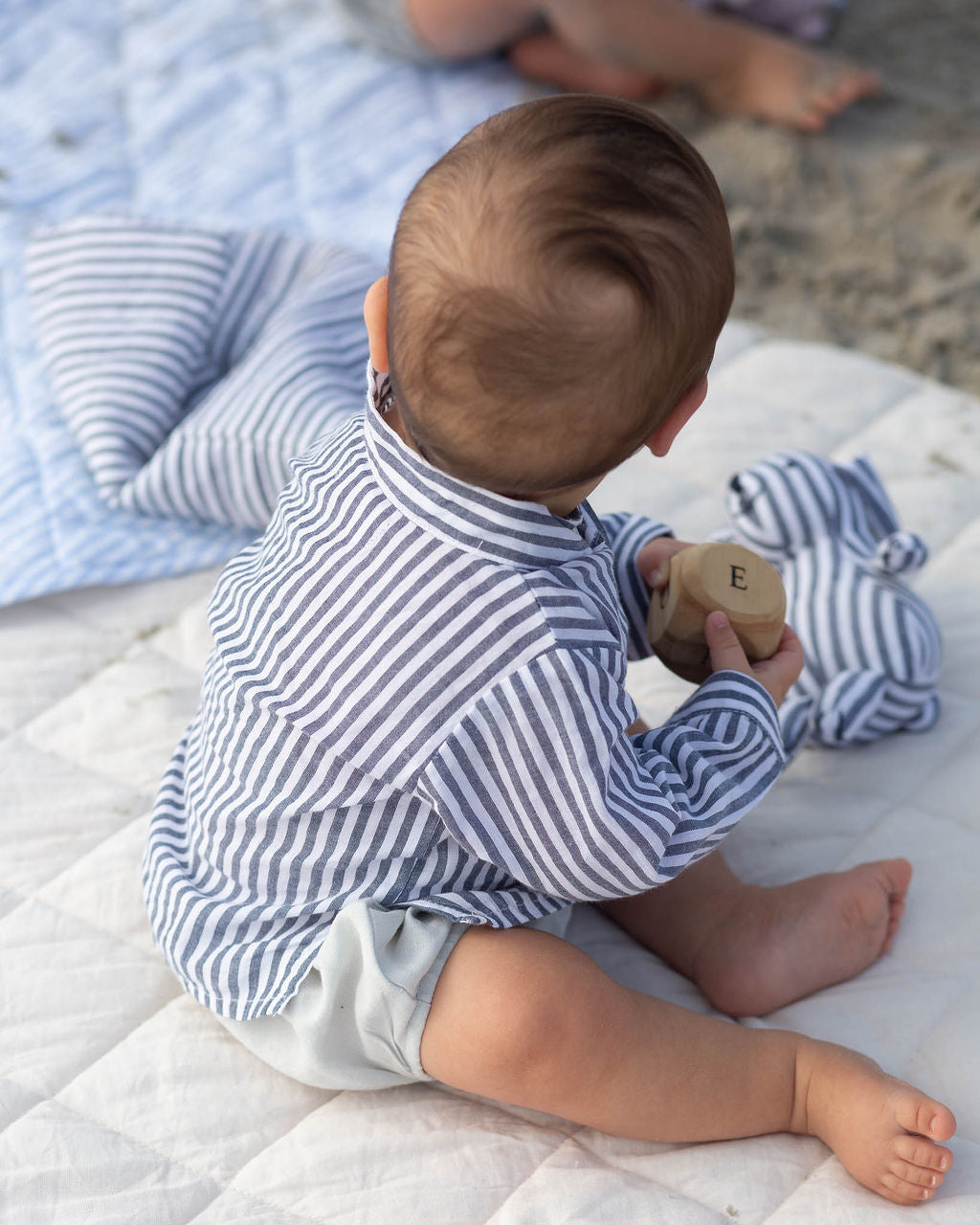 Boys French Collar Shirt | Harbor Island Stripe