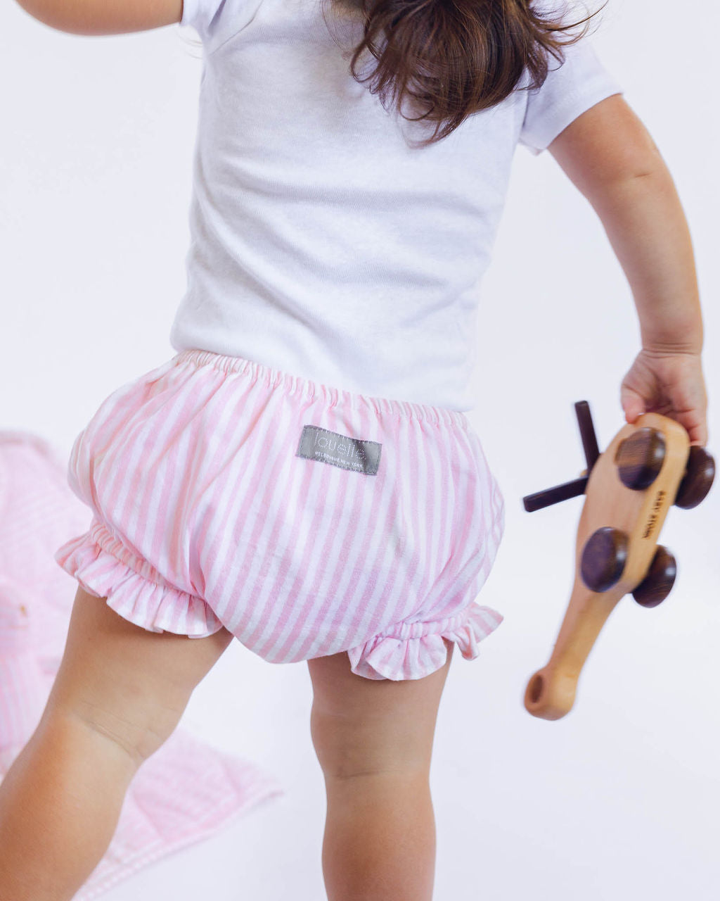 Gift Set | Double Button Blouse And Palm Beach Pink Stripe Bloomer