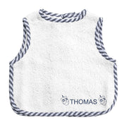 Hanukkah Apron Bib Blue Stripe