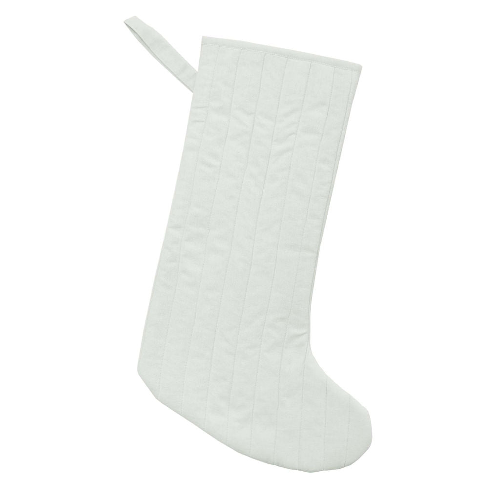 Quilted Linen Stocking