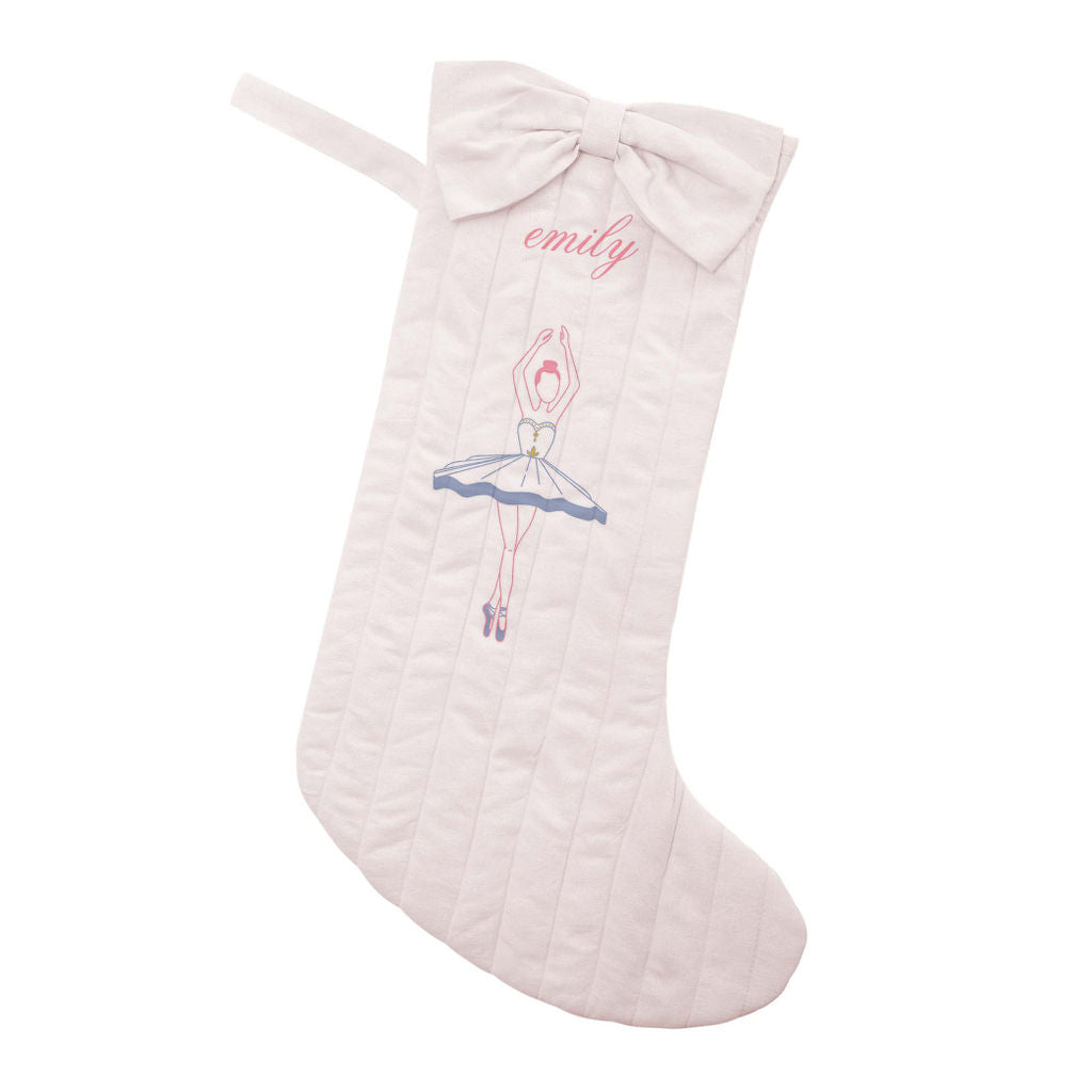 Monogrammed Ballerina Stocking