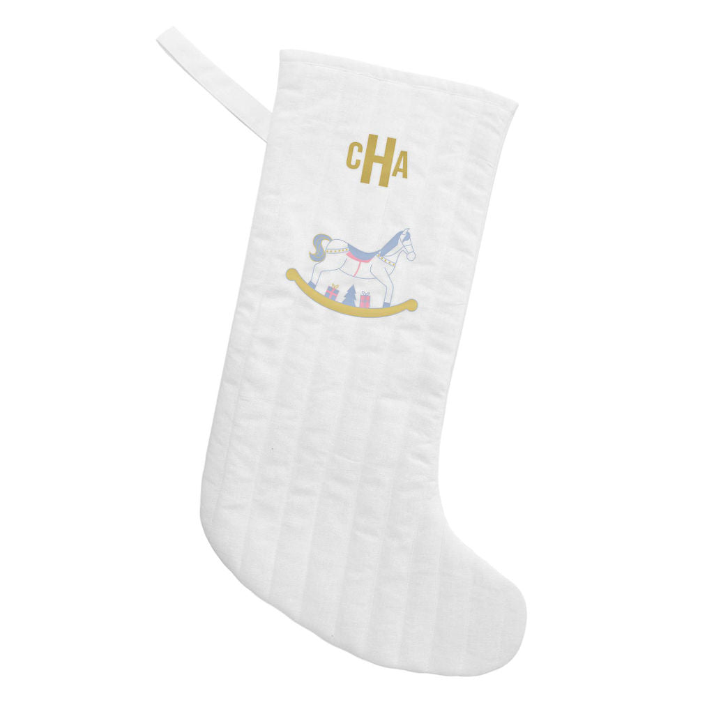 Monogrammed Rocking Horse Stocking