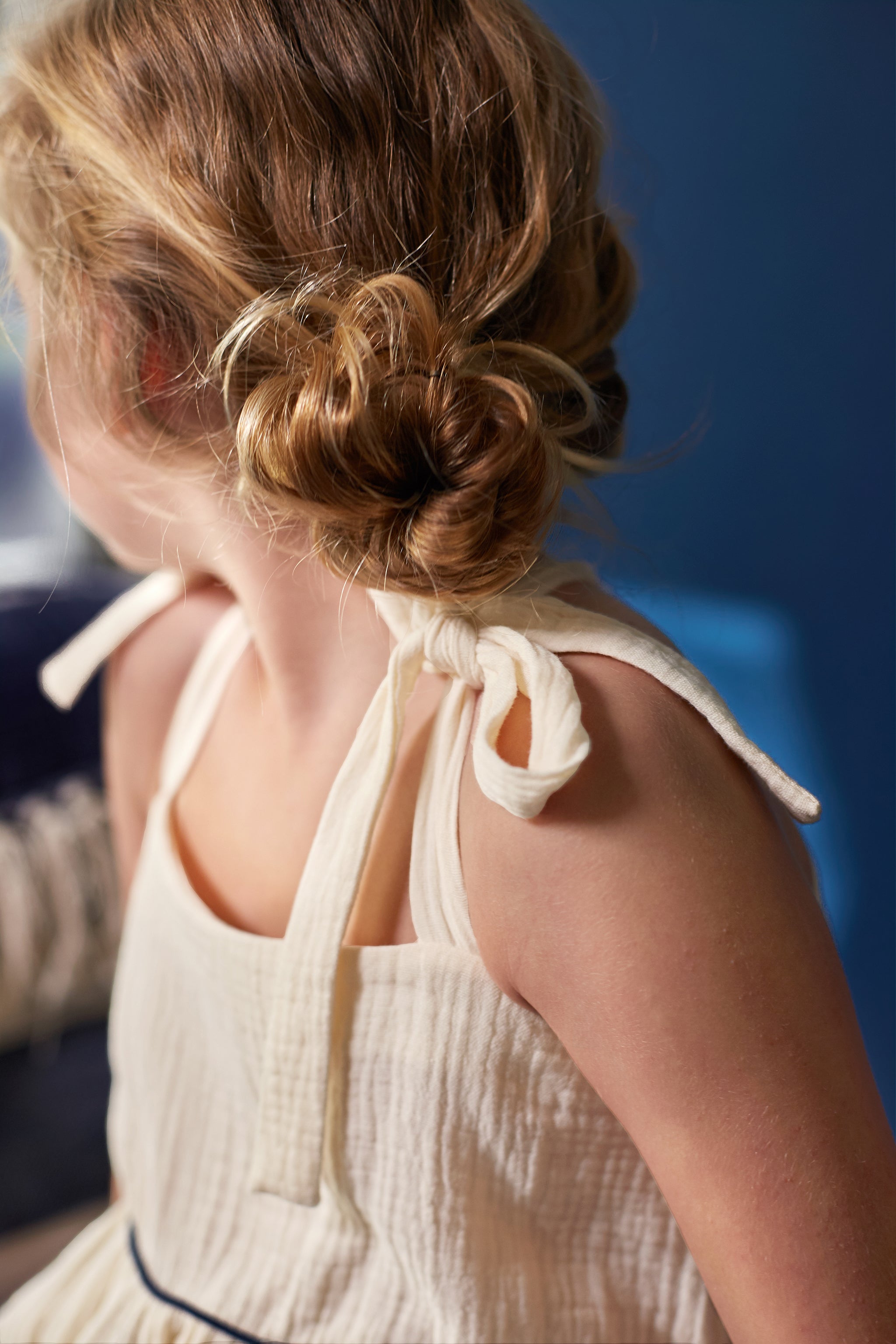 Girl Peplum Top | Cream