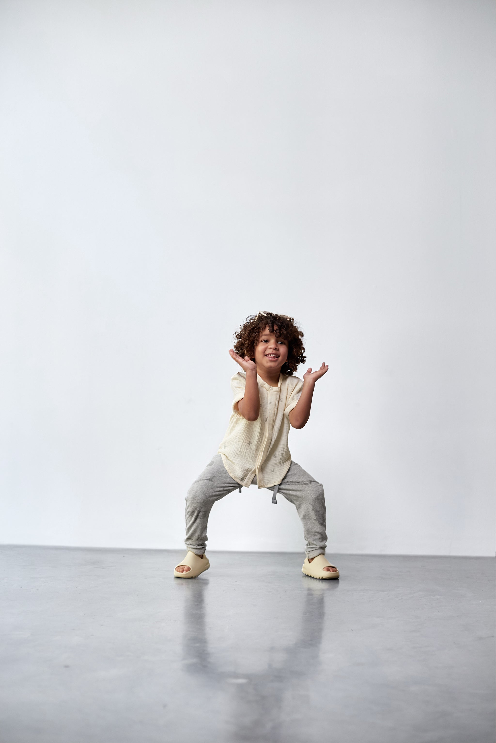 Gauze Button Up Shirt | Navy