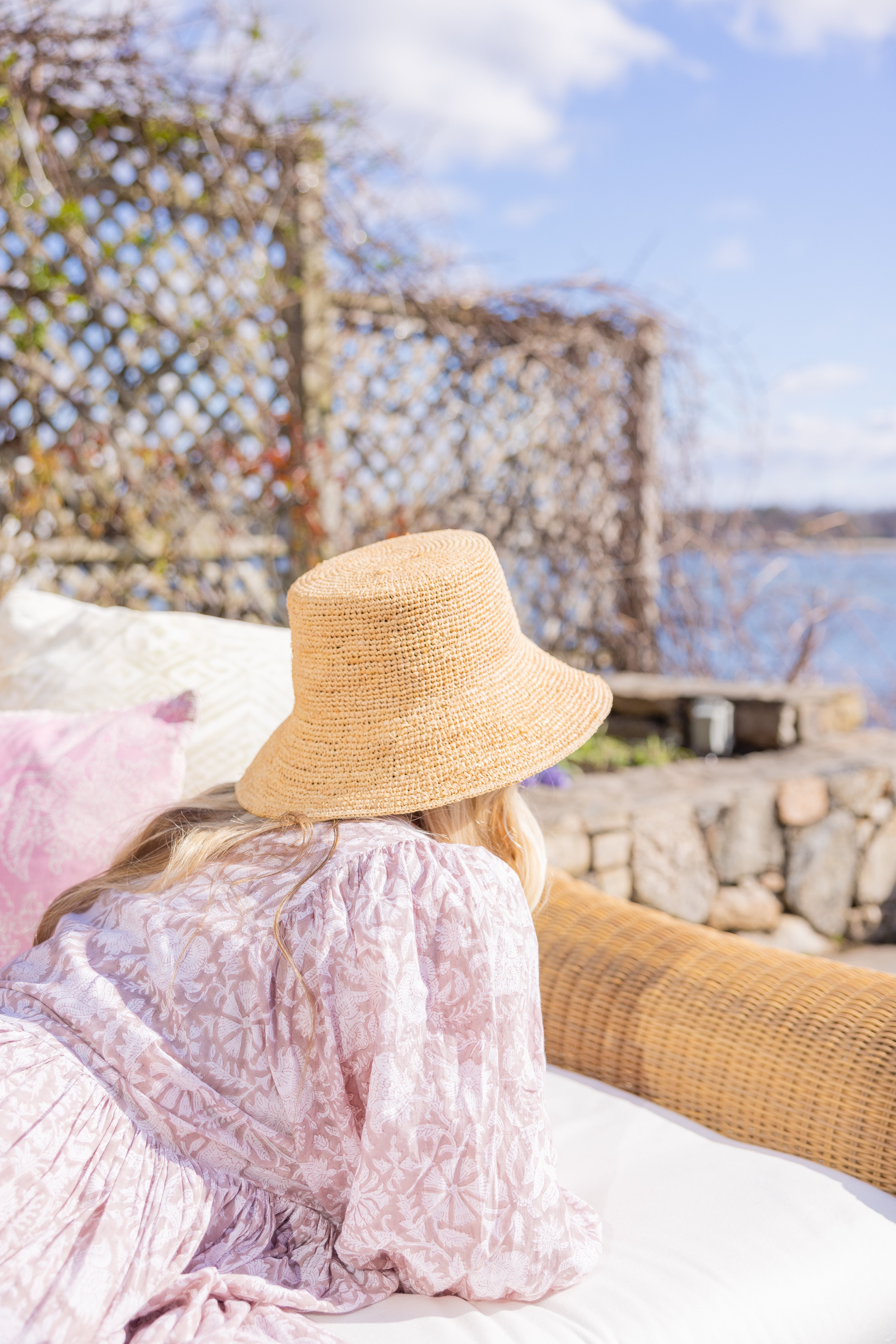 Chic Crochet Bucket Hat- Natural