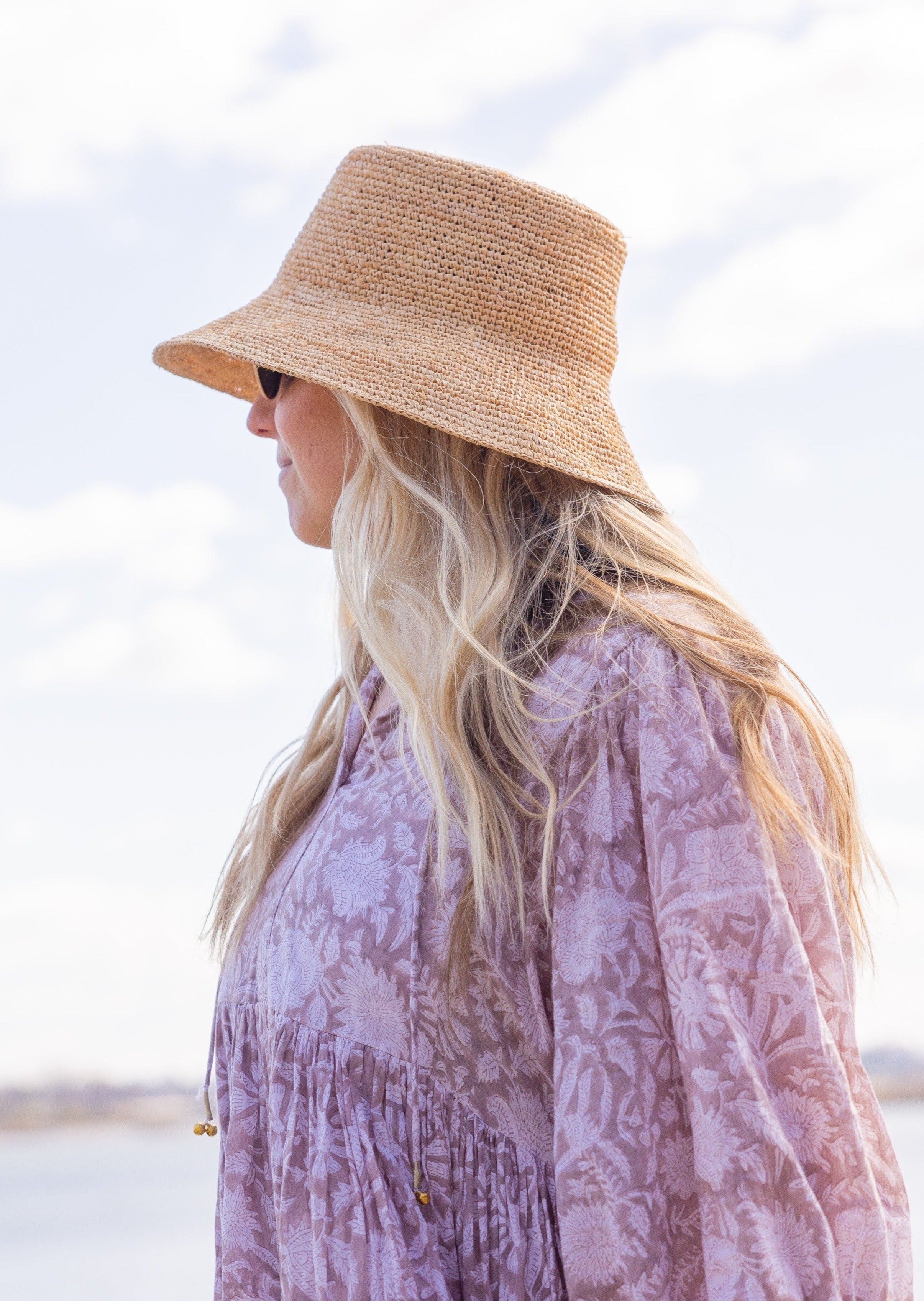 Chic Crochet Bucket Hat- Black