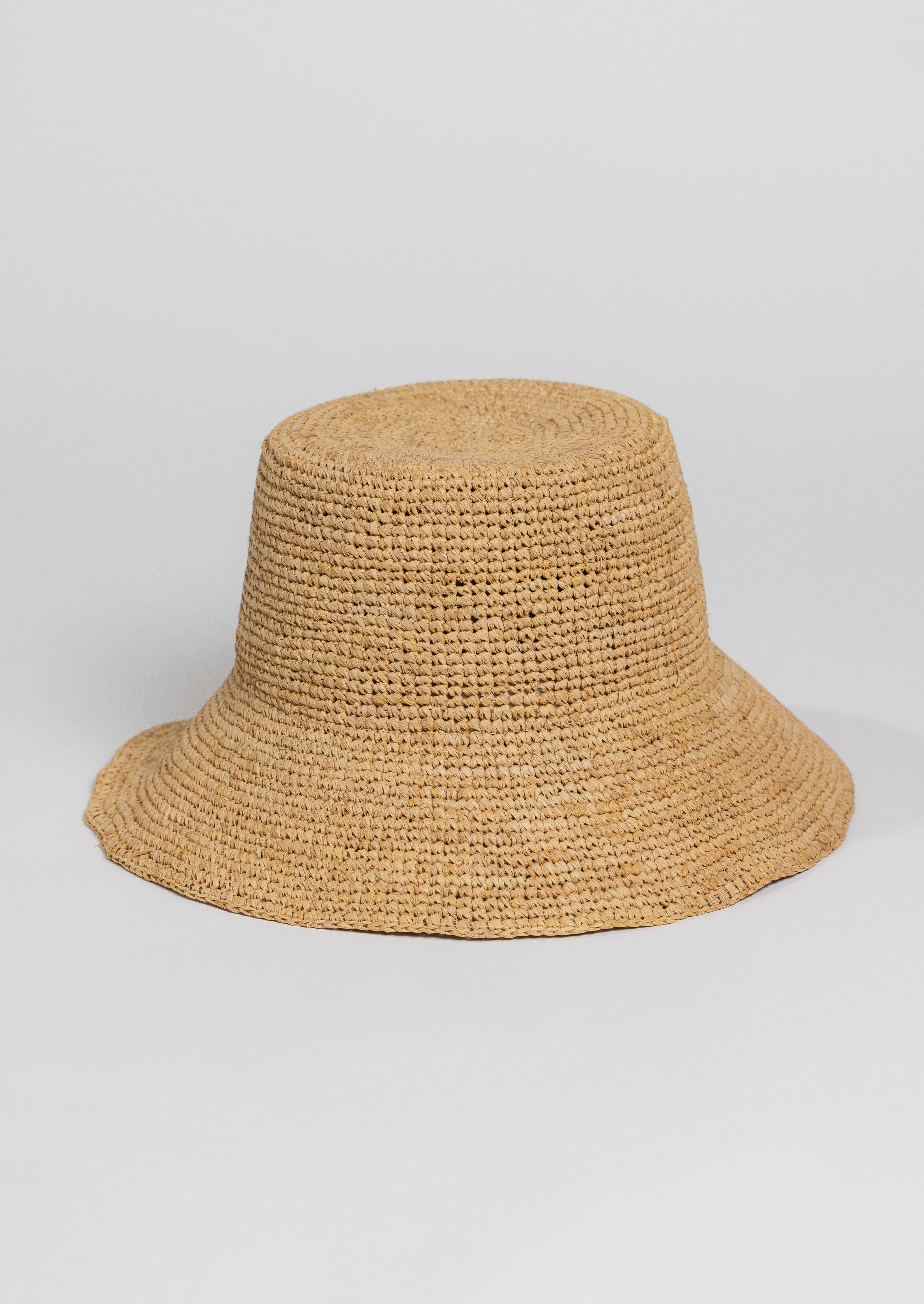 Chic Crochet Bucket Hat- Natural