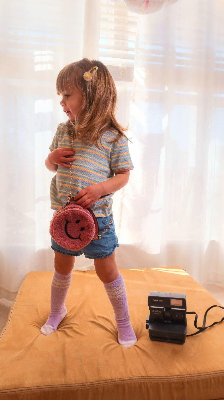 Striped Ringer T-shirt In Light Blue For Baby, Toddler And Kids