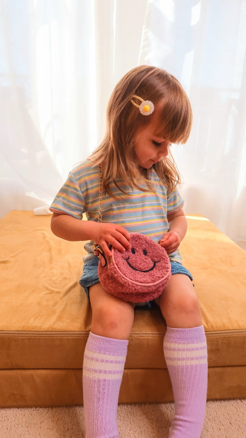 Striped Ringer T-shirt In Light Blue For Baby, Toddler And Kids