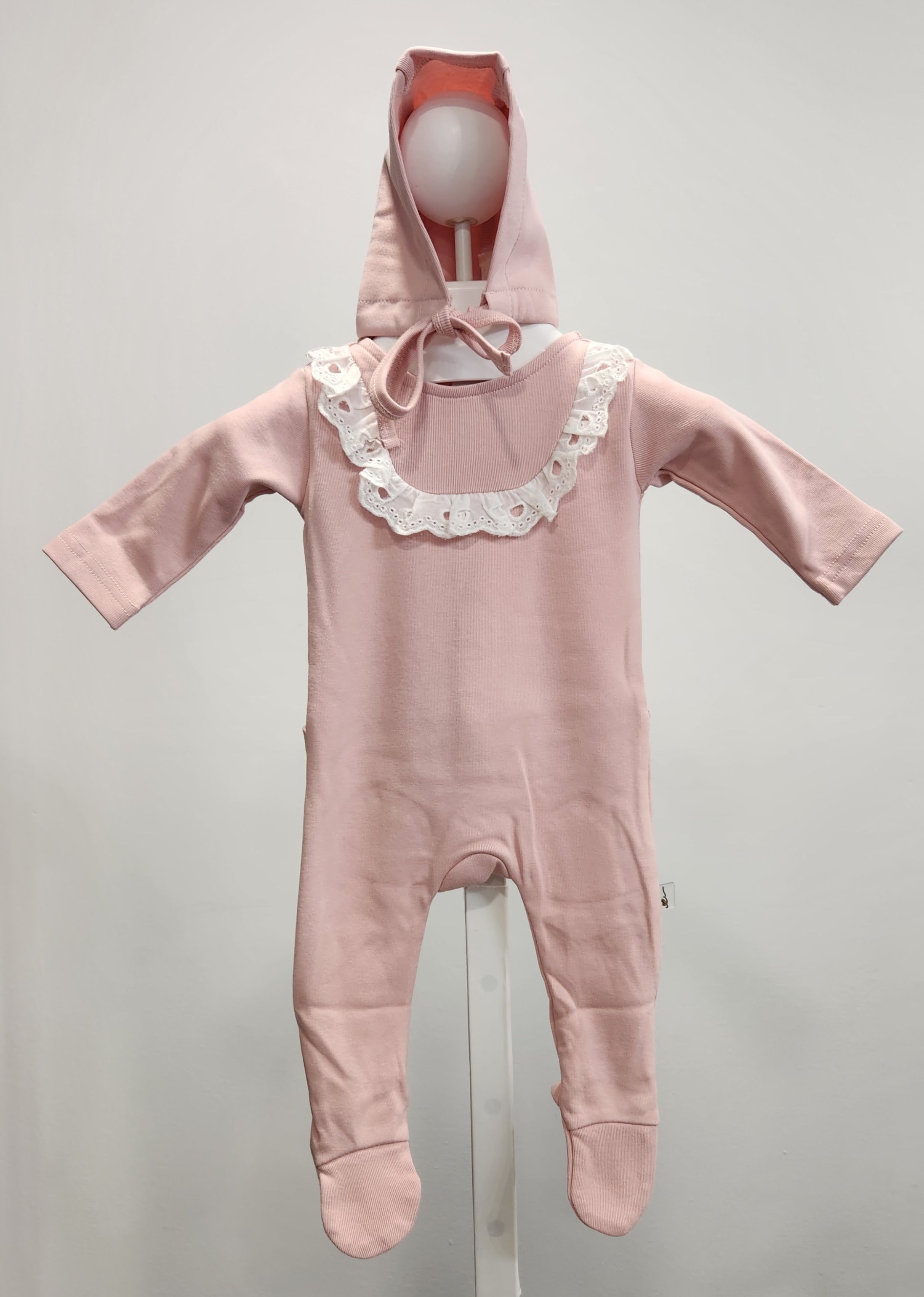 Pink Heaven Footie & Hat by Cadeau Baby