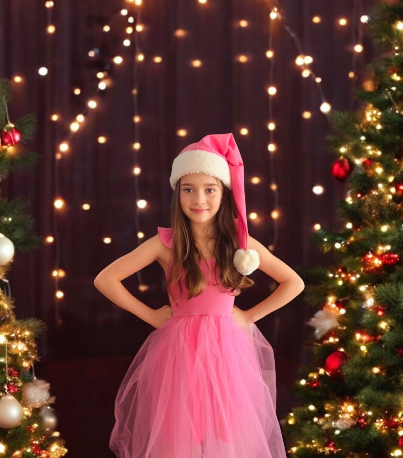 Pink Elf Holiday Dress