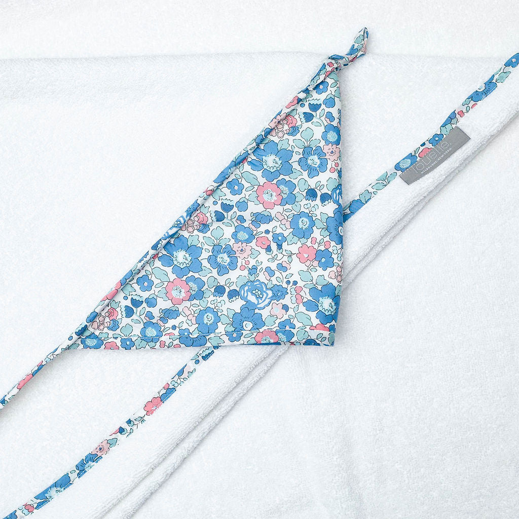 Hooded Towel | Liberty 'betsy' Blue