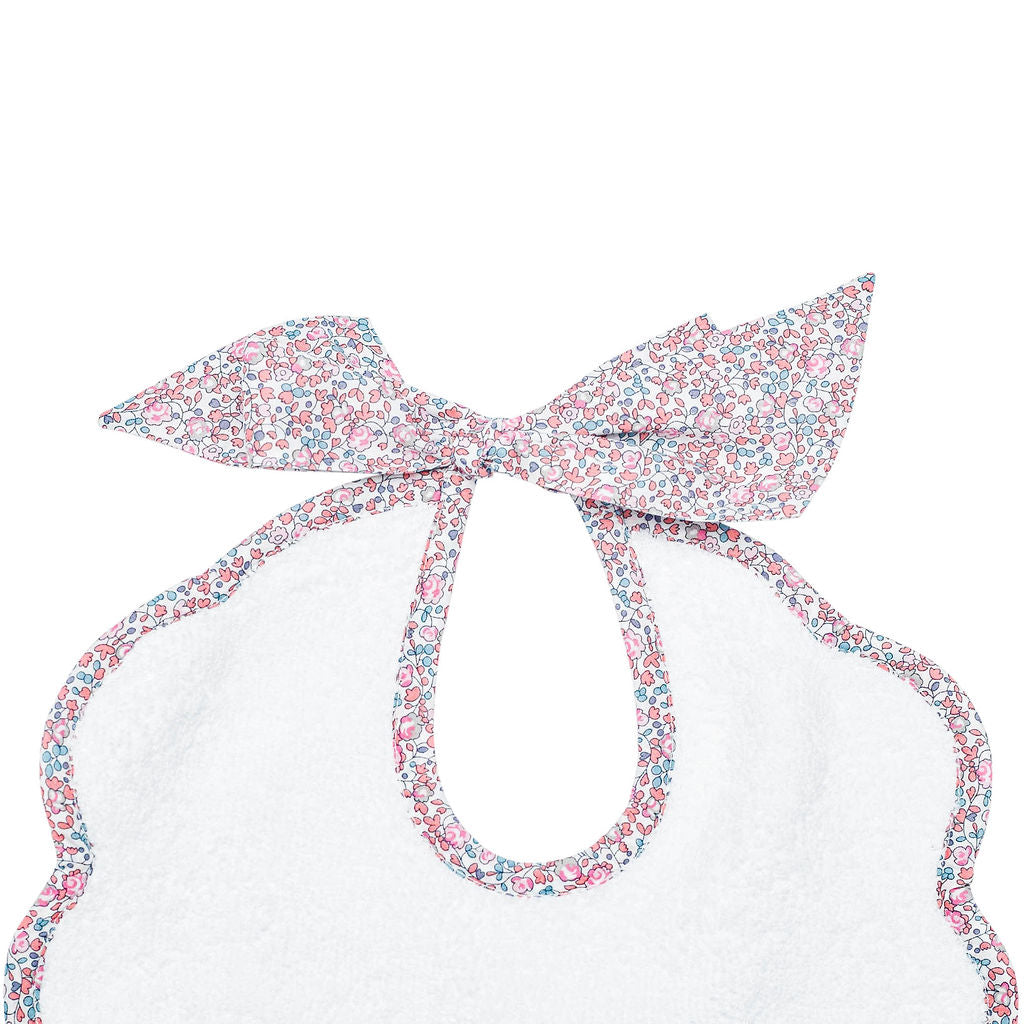 Scalloped Bib | Liberty 'eloise' Pink