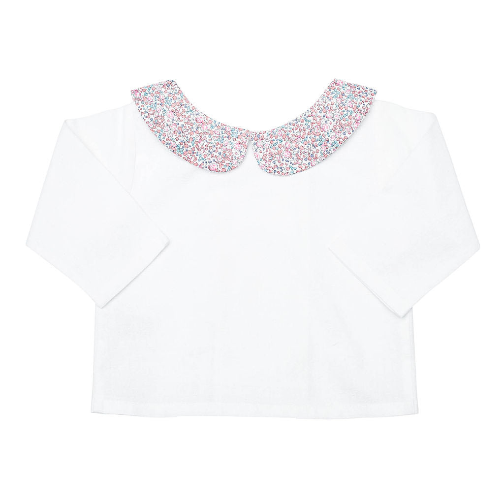 Double Button Blouse  | Liberty 'eloise' Pink