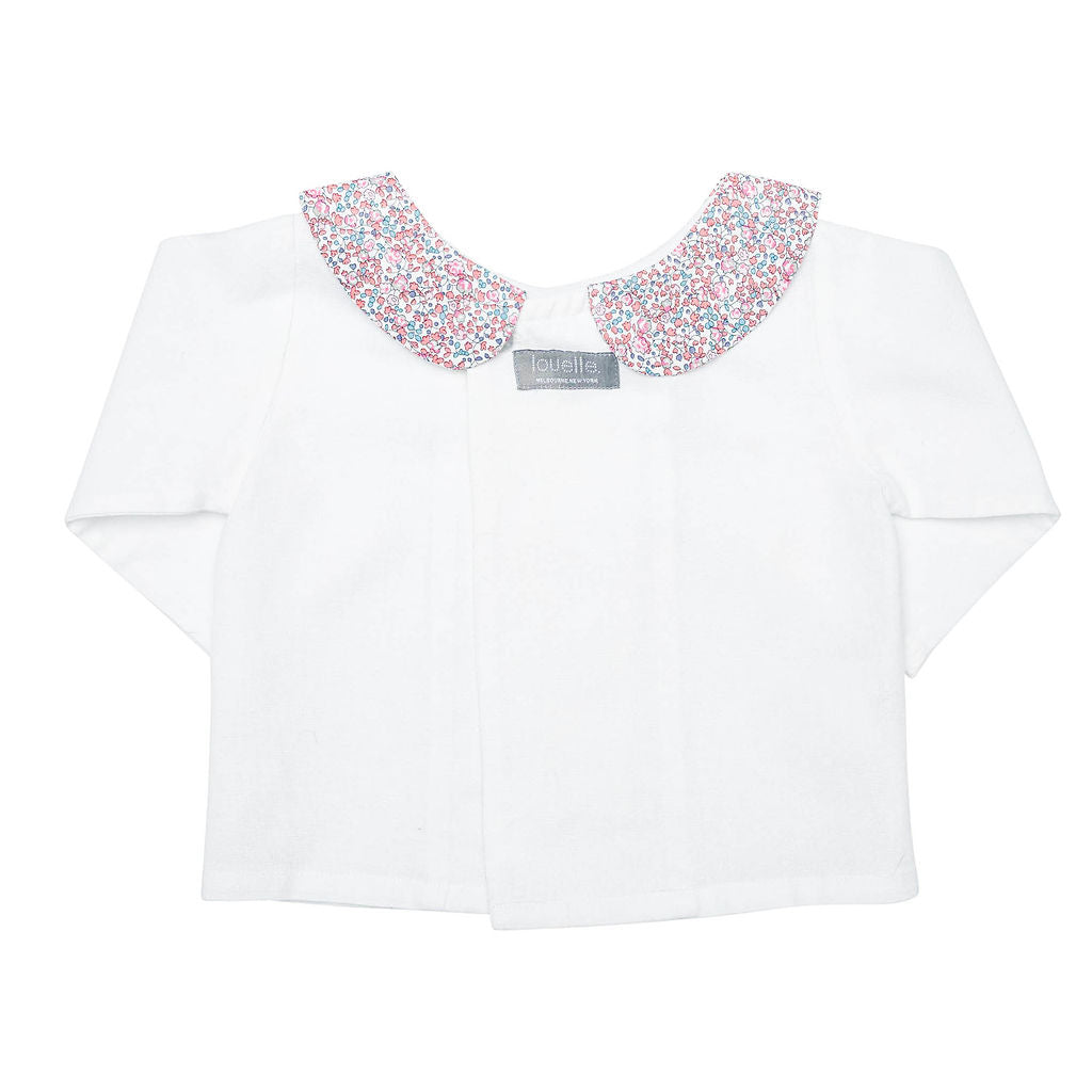 Double Button Blouse  | Liberty 'eloise' Pink