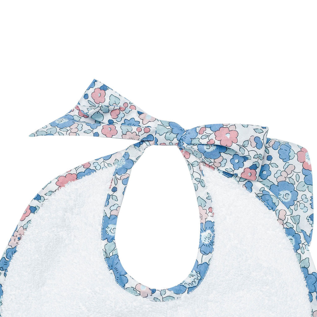 Newborn Bib | Liberty 'betsy' Blue