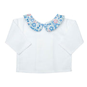 Double Button Blouse  | Liberty 'betsy' Blue