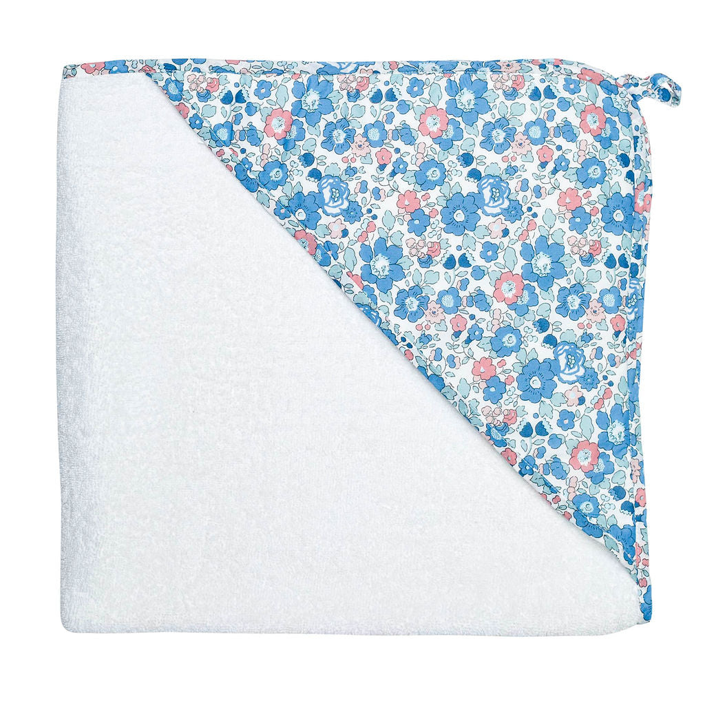 Hooded Towel | Liberty 'betsy' Blue