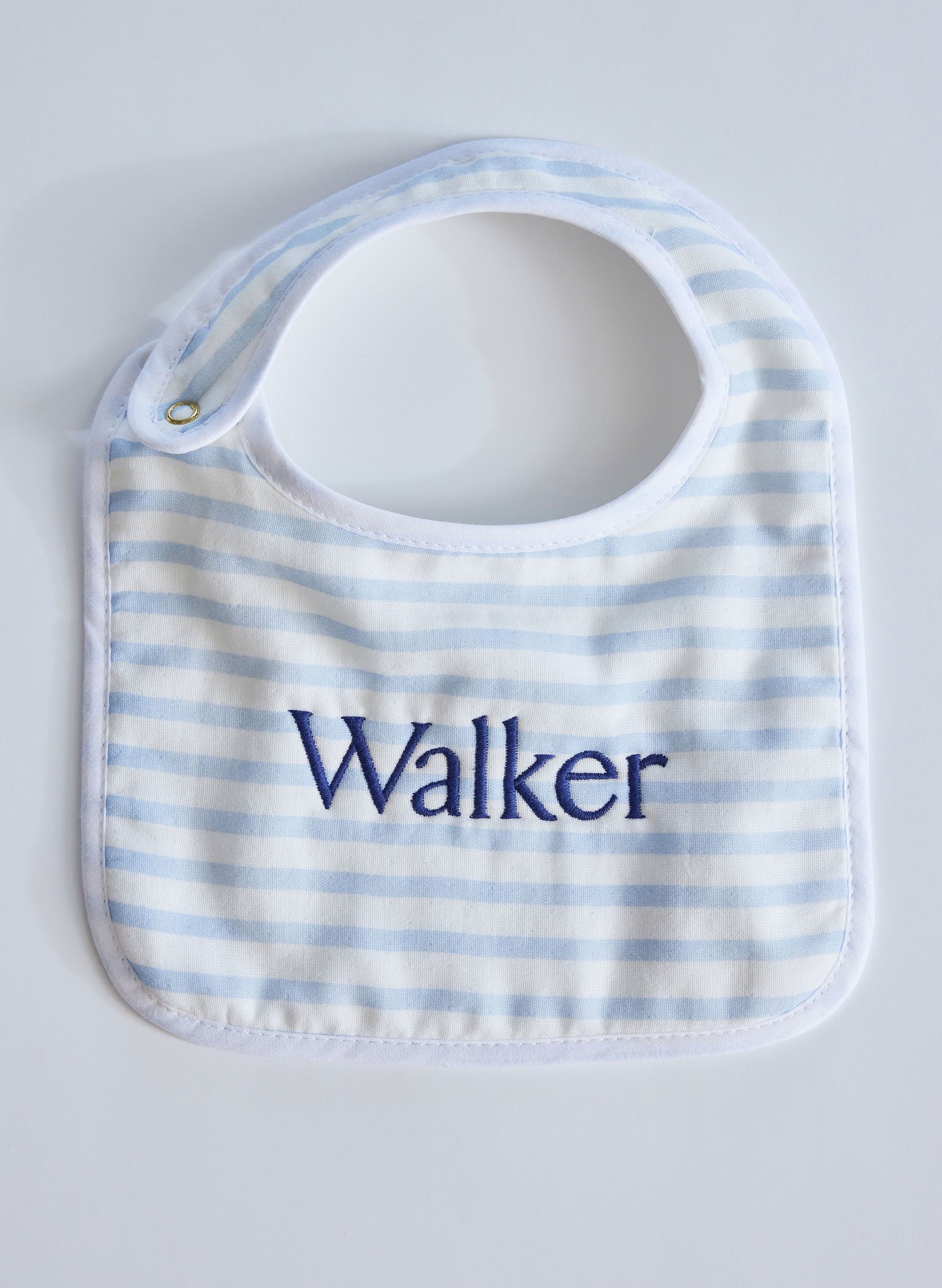 Blue & White Striped Bib